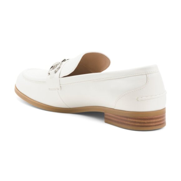 STUART WEITZMAN Leather Owen Buckle Loafers - Picture 3 of 4